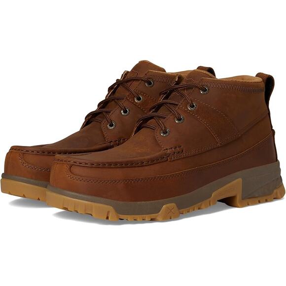 Twisted X Mens Work MXCC004 Composite Toe Boots US 9.5 Wide Brown Leather GUC main image 10